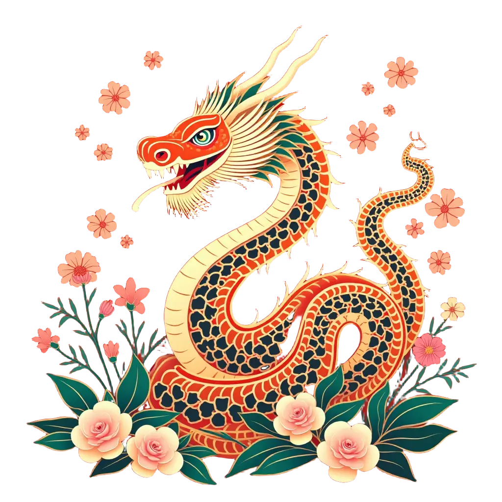 Oriental Dragon in Bloom